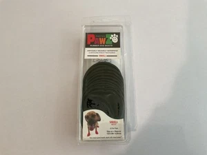 Protex Pawz Dog Black Boots Small 12 Piece Disposable Reusable Waterproof New - Picture 1 of 8