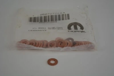 Diesel Fuel Injector Gasket for Jeep Wrangler JK 2.8CRD 5072722AA New OEM Mopar - Image 1 of 3