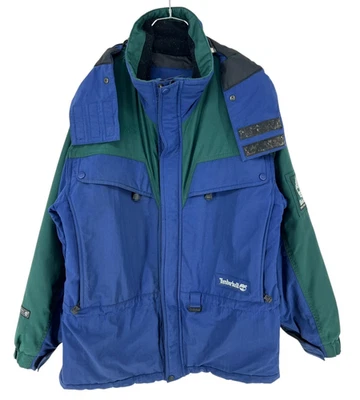 Vintage TIMBERLAND Men Raincoat Windbreaker Hooded Jacket Coat Size S - Image 1 of 4
