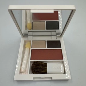 Clinique Eye Shadow+ Blush Palette 06 Neutral Territory & Fig Brush & App Makeup - Picture 1 of 4