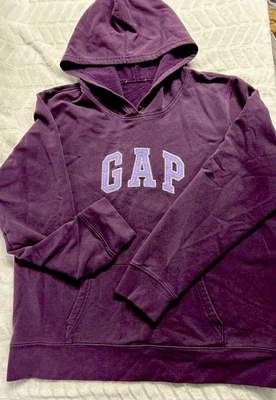 Sudadera con Capucha Y2K Gap Vintage Para Mujer Años 2000 Logo Desteñido Púrpura Foto 1 de 4