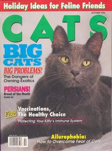 D6 Cats Magazine October 1996 Volume 52 #10 Celebrities Cats Cat Chat Experts - Imagen 1 de 4