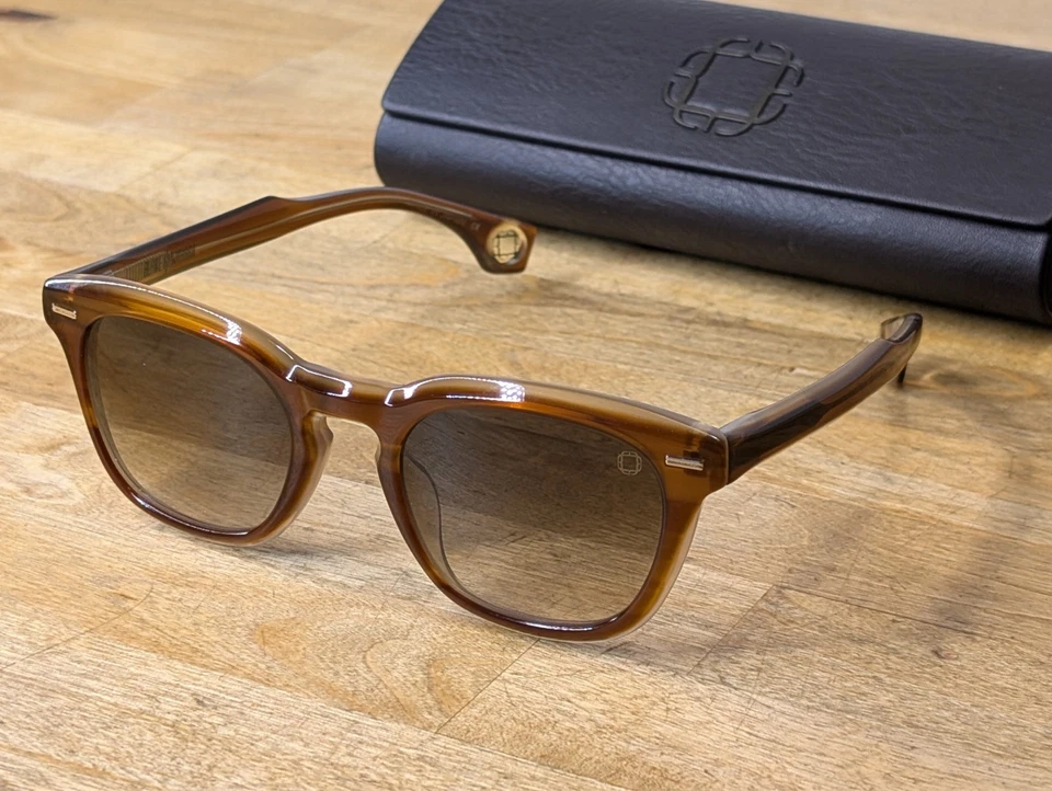 Gafas de sol Blake Kuwahara Maston ámbar tortuga 50-22-140 nuevas sin etiquetas Foto 1 de 4