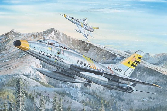 1 32 TRUMPETER KIT F-100F Super Sabre TR02246