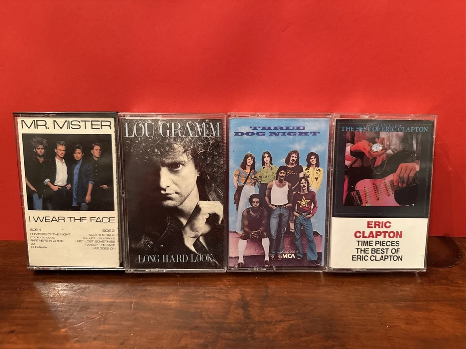 Лот кассет рок-музыки (4) - Three Dog Night Эрик Клэптон Лу Грэмм Mr. Mister - Изображение 1 из 4