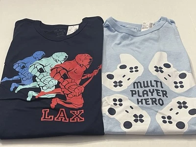 Lote Camisas Gráficas para Juegos y Deportes Talla XXL 16 Children’s Place Boys S/S Nuevo con Etiquetas Foto 1 de 3