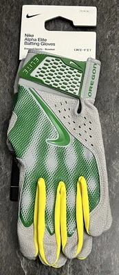 Guantes de bateo de béisbol Nike Alpha Elite Oregon Ducks talla mediana FB4177 011 nuevos Foto 1 de 4
