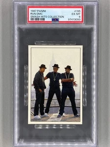 1987 Panini #195 Run DMC Smash Hits Collection PSA 6 Pop 4 (Music) - Picture 1 of 2