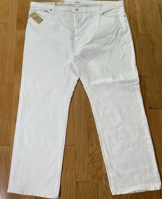 Pantalones de mezclilla blancos rectos relajados Polo Ralph Lauren The Hampton - Para hombre 52Ax34 - Nuevos con etiquetas Foto 1 de 4