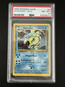 1999 Pokemon Game GYARADOS Holo 6/102 PSA 8 NM-MT - Picture 1 of 2