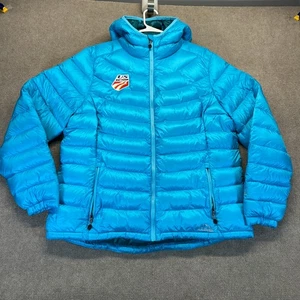 LL Bean US Ski Team Puffer Jacket Men's XL 850 Fill Goose Down Hooded Downtek - Picture 1 of 20