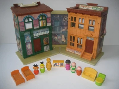 Vintage 1974 SESAME STREET Fisher Price & Little People Play House #938 - Imagem 1 de 4