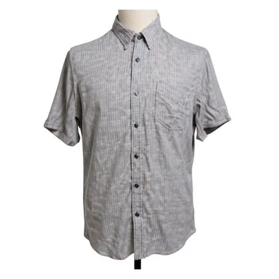 Rails Men's L Striped Button-Up Shirt Short Sleeve Multicolor Linen NEW - CJ - Image 1 of 4