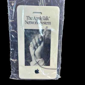 Vintage Apple Computer Luggage Briefcase Tag Appletalk Network System 1980s RARE - Picture 1 of 2