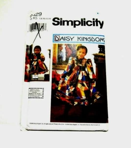 Simplicity Pattern 9429 Daisy Kingdom Cottagecore Party Dress and Doll Dress - Picture 1 of 5