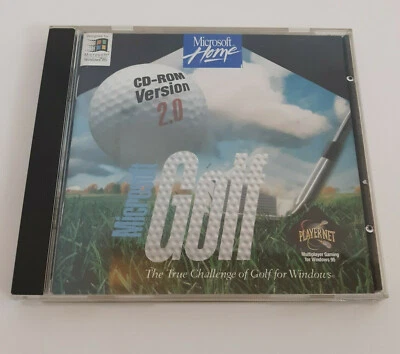 Miscrosoft Golf Windows 95 PC The True Challenge Of Golf CD-ROM Version 2.0  - Image 1 of 4