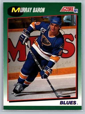 Murray Baron 1991 Score NHL Rookie and Traded #66T - Image 1 of 2