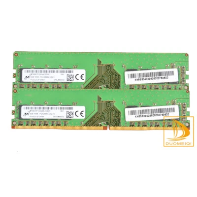 16GB RAM Micron 2x 8GB 1RX8 PC4-2666V DDR4 2666MHz UDIMM Desktop Memory RAM 1.2V - Image 1 of 4