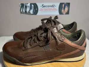 Cushe Vinyl 45 Brown Leather Casual Comfort Sneakers Shoes Men's Size 9 - Picture 1 of 10