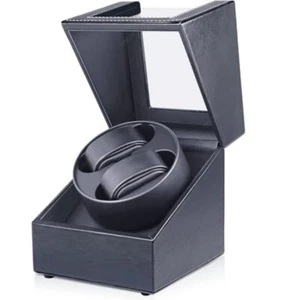 Automatic Rotation Double Watch Winder Box Leather Storage Display Case Gift HOT - Picture 1 of 6