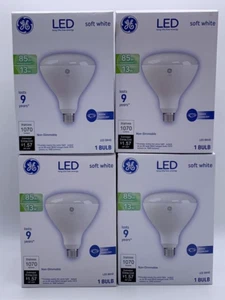 4PK GE LED 85W Indoor FloodLight Soft White Non-Dimmable ~ LED BR40 Bulbs! - Picture 1 of 2