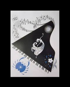 ERTE Zodiac Cancer Crab 1984 Vintage 11x9" Romain de Tirtoff Art Print - Picture 1 of 6