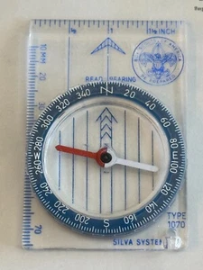 Boy Scouts of America SILVA SYSTEM Type 1070 Compass Blue - Picture 1 of 3