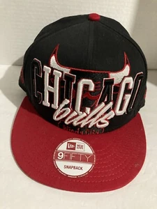 New Era NBA 9 Fifty Chicago Bulls Snapback Red & Black Cap - Picture 1 of 8