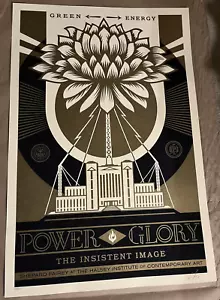 Poster Green Power Gold Glory Shepard Fairey Stampa Arte Obey Gigante Grande Collo - Foto 1 di 2
