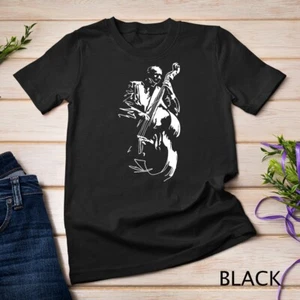 Genial Gráfico Jazz Lovers Bajista Vertical Camiseta Unisex Camiseta - Imagen 1 de 15