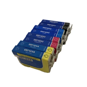 8x tinta BKCMY para Epson 125 NX125 127 130 230 420 530 WorkForce 320 323 325 520 - Imagen 1 de 1