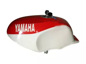 Yamaha YSR 50 80 YSR50 YsR80 1989 Steel Tank White & Red Painted with Cap & Tap - Picture 1 of 7