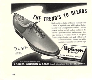 Uptown Shoes Print Ad Vintage Advertisement Shoe Advertising St Louis MO 1941 - Picture 1 of 2