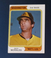 1974 Topps Rich Morales Card #387 (Washington NL) near mint (see scan)