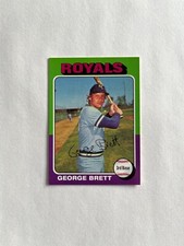 1975 TOPPS REPRINT BASEBALL CARD GEORGE BRETT KC ROYALS HOF