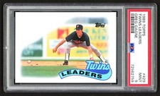 1989 TOPPS TWINS LEADERS #429 GREG GAGNE MINNESOTA TWINS PSA 9 MINT