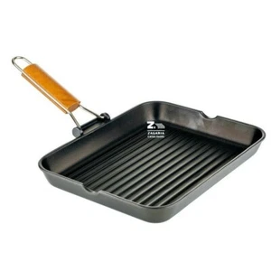 BISTECCHIERA GRATELLA RETTANGOLARE 36x26 CM IN ALLUMINIO CON FONDO ANTIADERENTE - Foto 1 di 4