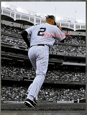 MLB New York Yankees Derek Jeter Taking the Field Yankee Stadium 8 X 10 Photo 