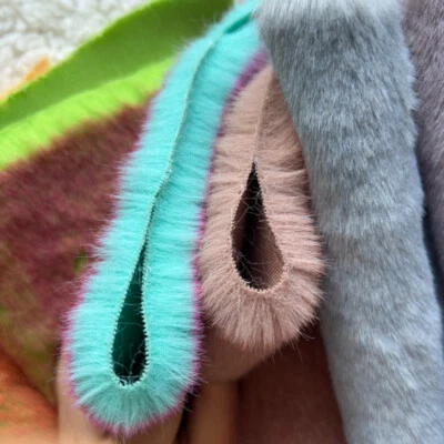 22*30cm Novelty Colorful Faux Rabbit Fur Fabric DIY Sewing Thick Furry Craft Sew - Image 1 of 4
