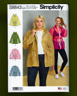 Misses Anorak Jacket Sewing Pattern-Large Pockets! (Sizes XXS-M) Simplicity 8843