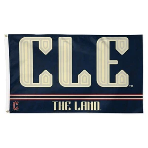 CLEVELAND GUARDIANS CLE THE LAND CITY CONNECT 3'X5' DELUXE FLAG NEW WINCRAFT ⚾ - Picture 1 of 1