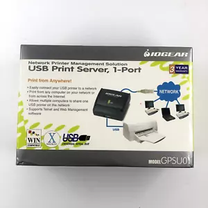 IOGEAR 1 PORTA SERVER DI STAMPA USB GPSU01 soluzione di gestione - Foto 1 di 4
