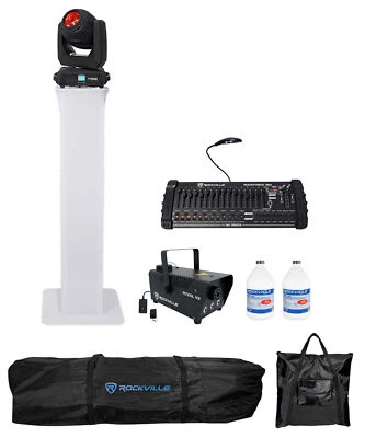 Chauvet DJ Intimidator Beam 140SR DMX Moving Head+Light Stand+Controller+Fogger - Image 1 of 4