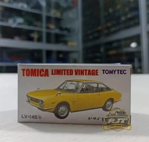 Tomica TLV-145b Isuzu 117 Coupe gelb Druckguss Autospielzeug - Bild 1 von 9