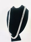 Heavy Taxco Mexican 925 Sterling Silver Curb Chain Necklace. 28" 71cm, 243 grams