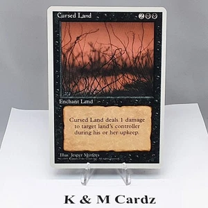 MTG - 4th Edition - Cursed Land - Uncommon - Lightly Played - Picture 1 of 5