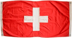 Switzerland Fully Sewn Cotton Flag - 150cm x 75cm - 4 Eyelets - Picture 1 of 5