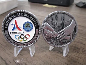 Moneda Desafío Juegos Olímpicos de Verano Federal Air Marshal FAM FAMs París 2024 #C579 - Imagen 1 de 8