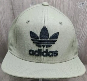 Adidas Men's Hat Classic Green Snapback Adjustable Wool structured Cap - Picture 1 of 9