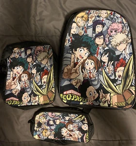 My Hero Academia Cool School Backpack ,Shoulder Bag Pen Case Bag - Picture 1 of 2